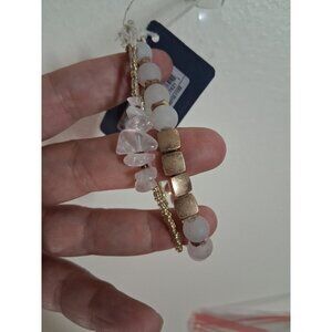 NWT Universal Thread Bracelets Semi Precious Beads Set